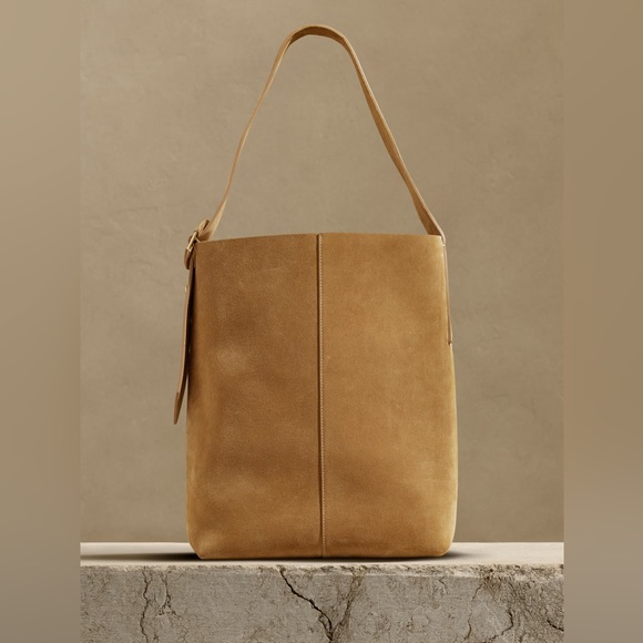 Banana Republic Handbags - banana republic vida bag camel suede